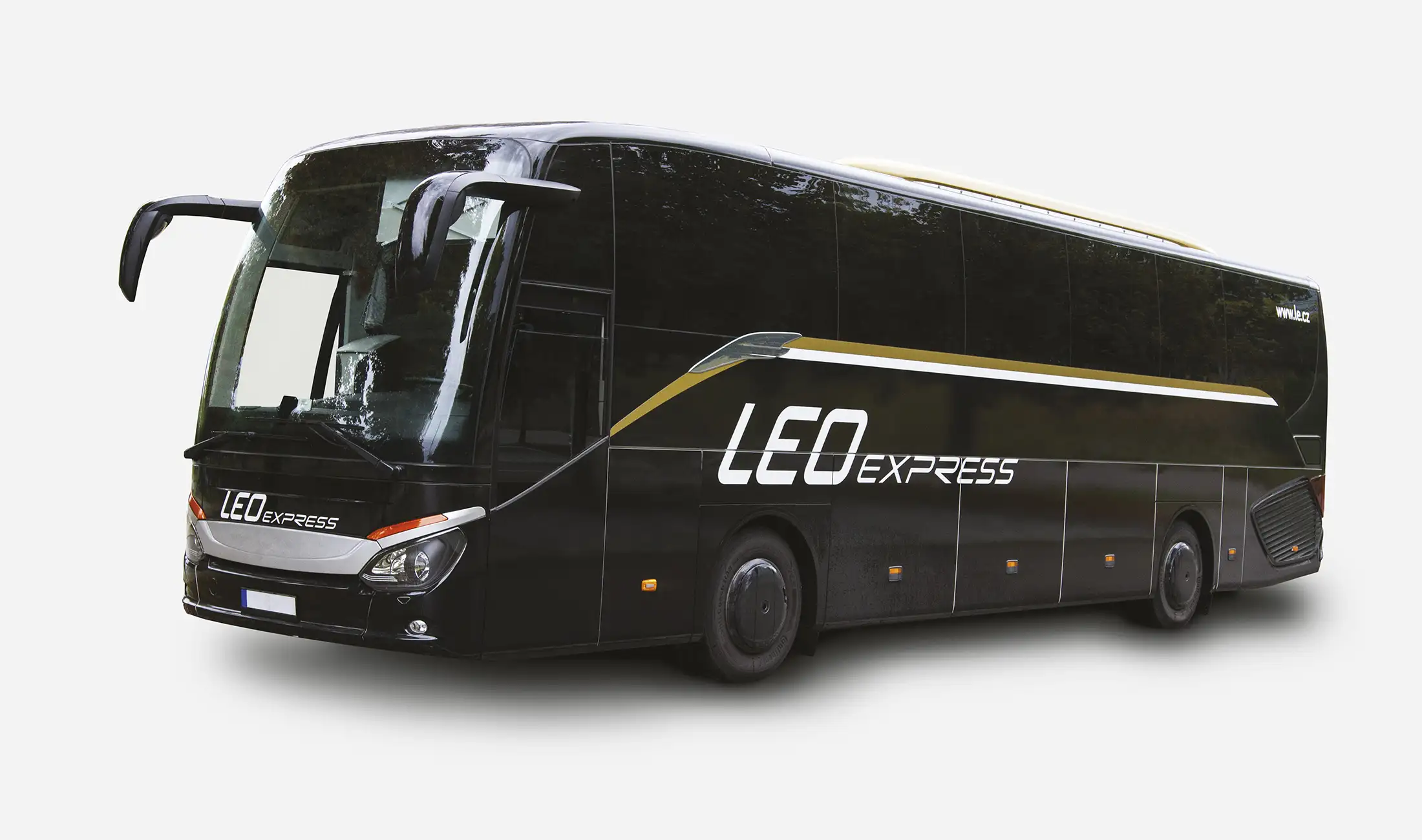 Leo Express starý vzhled autobusu